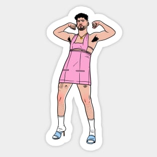 BB Pink Dress Sticker